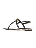 logo charm t-bar sandals 