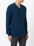 ribbed detail sweatshirt 