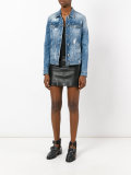 distressed denim jacket