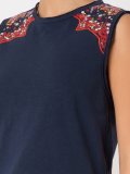 embroidered tank top