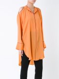 off shoulder oversized shirt