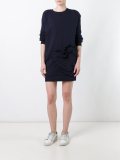 logo applique sweatshirt dress