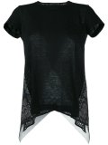 eyelet back T-shirt