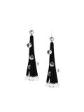 stoned strings earrings 