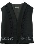 floral embroidered gilet