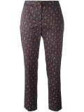 tile print trousers