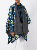 floral print poncho