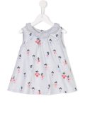 Geisha print dress