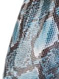 snakeskin print tote bag 