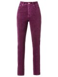 velvet high waist skinny trousers