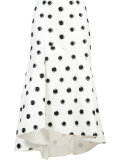 dotted flared skirt 
