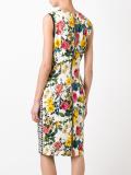 zipped panelled dress