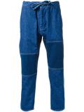 drawstring cropped jeans