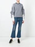 tie cuff sweatshirt
