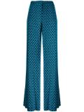 stylised print trousers