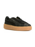 crocodile effect platform sneakers