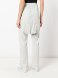 drop-crotch sweatpants