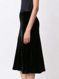 velvet midi skirt 