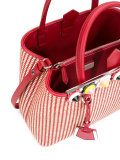 woven texture tote bag