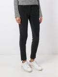 velvet effect skinny trousers