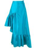 tiered asymmetric skirt