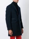 buttoned mid-length coat