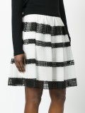 stripe panel skirt 