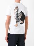 mechanical owl print T-shirt