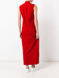 draped maxi dress