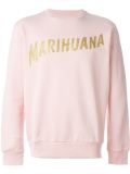 marihuana印花套头衫