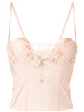 lace panel bustier