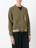 glittery detail bomber jacket