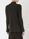 crepe knit turtle neck rib sweater