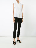 lace embellished sleeveless shirt