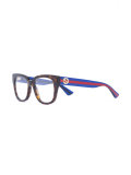 Web arm tortoiseshell glasses