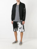 multi-print shorts 