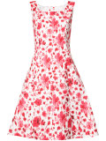 flower print flared dress