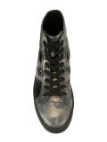 sequin embellished hi-top sneakers