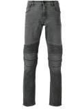 contrast texture jeans
