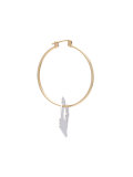bread clip hoop earrings