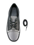 houndstooth panel sneakers