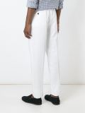 straight leg tailored trousers