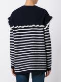 ruffled striped jumper