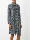 geometric print shirt dress