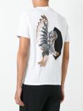 mechanical owl print T-shirt