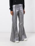 sequined flared trousers