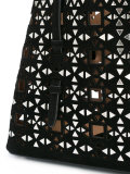 laser cut studded tote