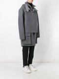 layered oversized coat 