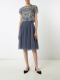 pleated full skirt