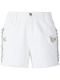 bead and crystal embellished shorts